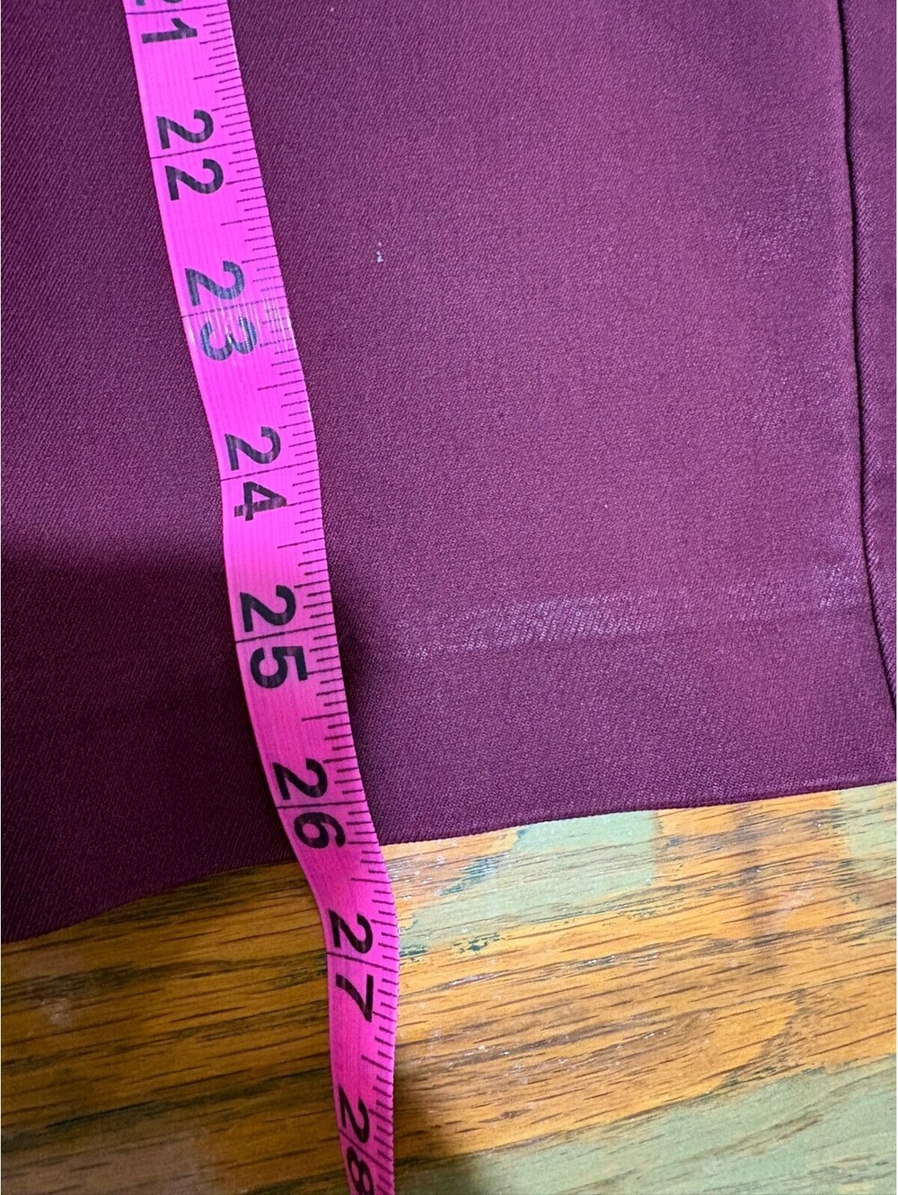 Loft Skinny Pant Burgundy 14 - Picture 6 of 8